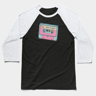 Vintage Cassette Tape Alice Cooper Baseball T-Shirt